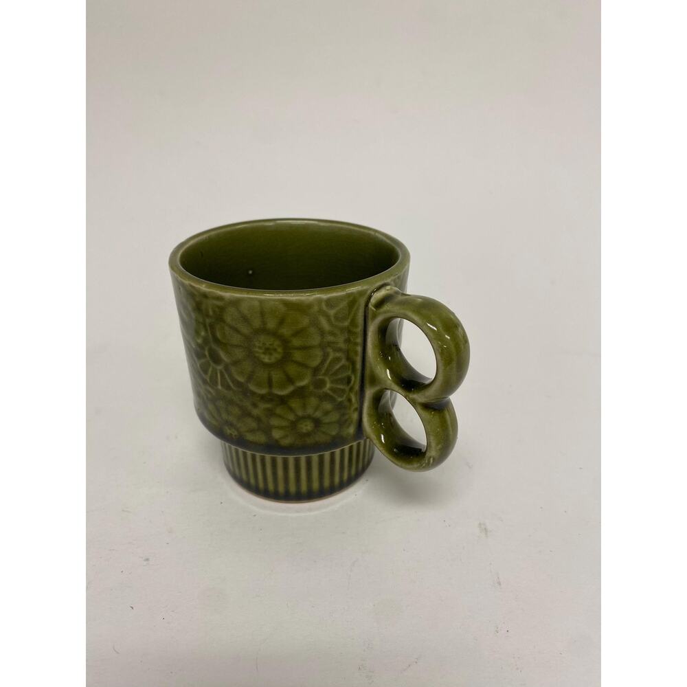 1970s Green Mug Made in Japan